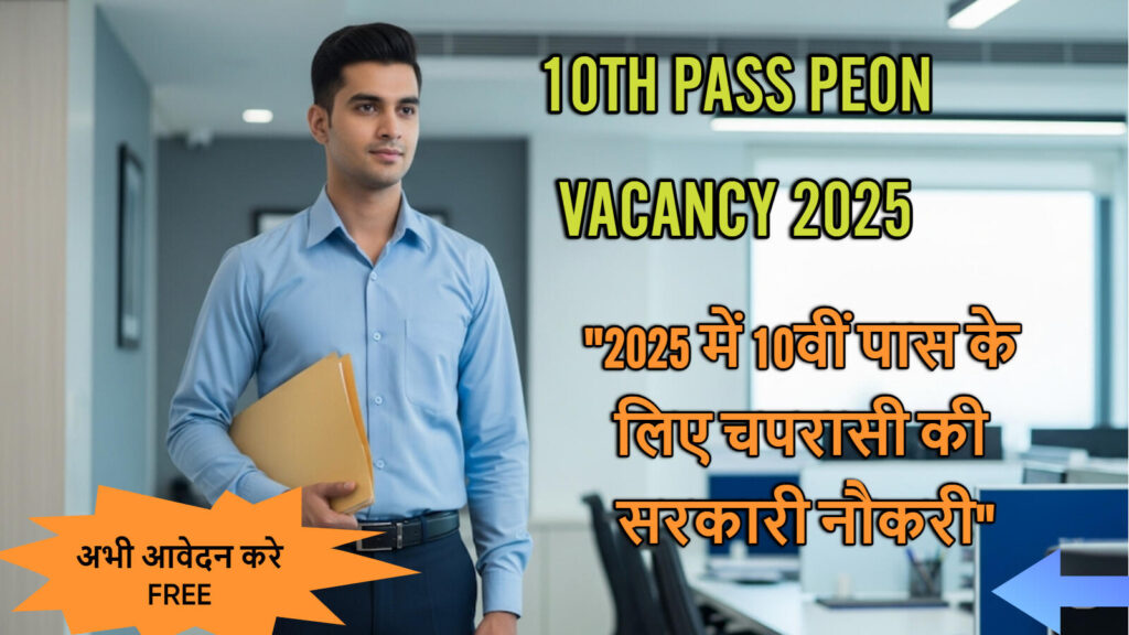 10th Pass Peon Vacancy 2025