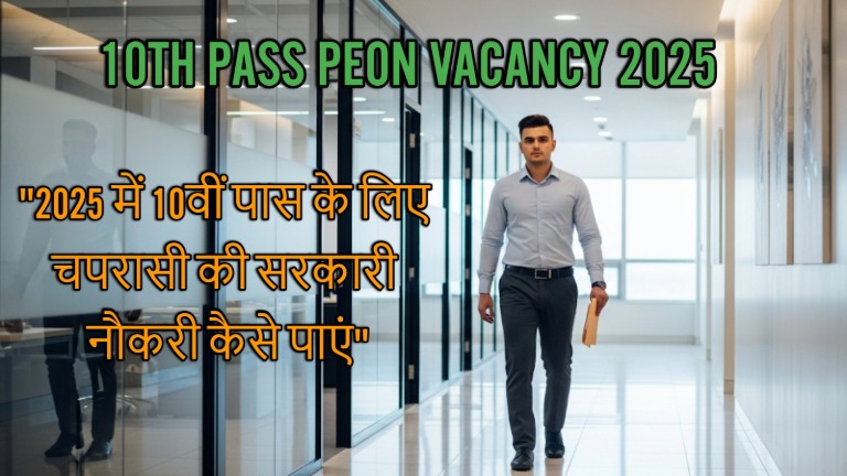 10th-pass 10th Pass Peon Vacancy 2025 में 10वीं पास के लिए चपरासी की सरकारी नौकरी कैसे पाएं।