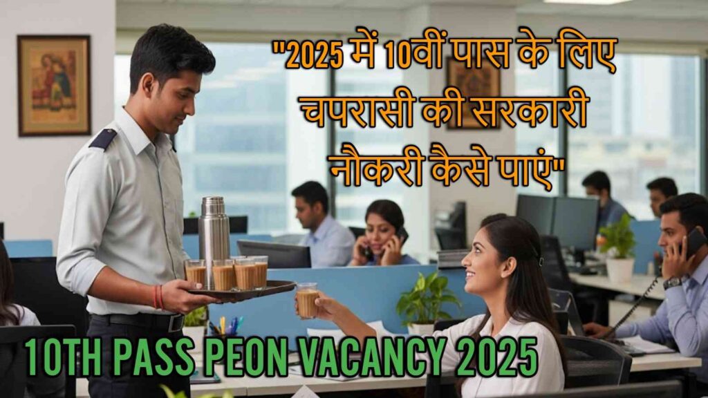 Adobe-Express-file-1024x576 10th Pass Peon Vacancy 2025 में 10वीं पास के लिए चपरासी की सरकारी नौकरी कैसे पाएं।