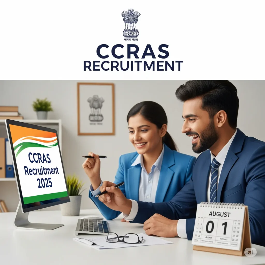 Gemini_Generated_Image_ahkg1oahkg1oahkg-1024x1024 10th pass gov job 2025 में CCRAS भर्ती 388 पदों पर शानदार अवसर | 10वीं, 12वीं और ग्रेजुएट सभी के लिए वैकेंसी | Notification हुआ जारी | अभी आवेदन करें |