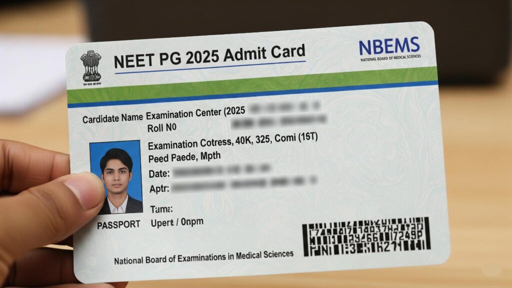 NEET PG 2025 Admit Card